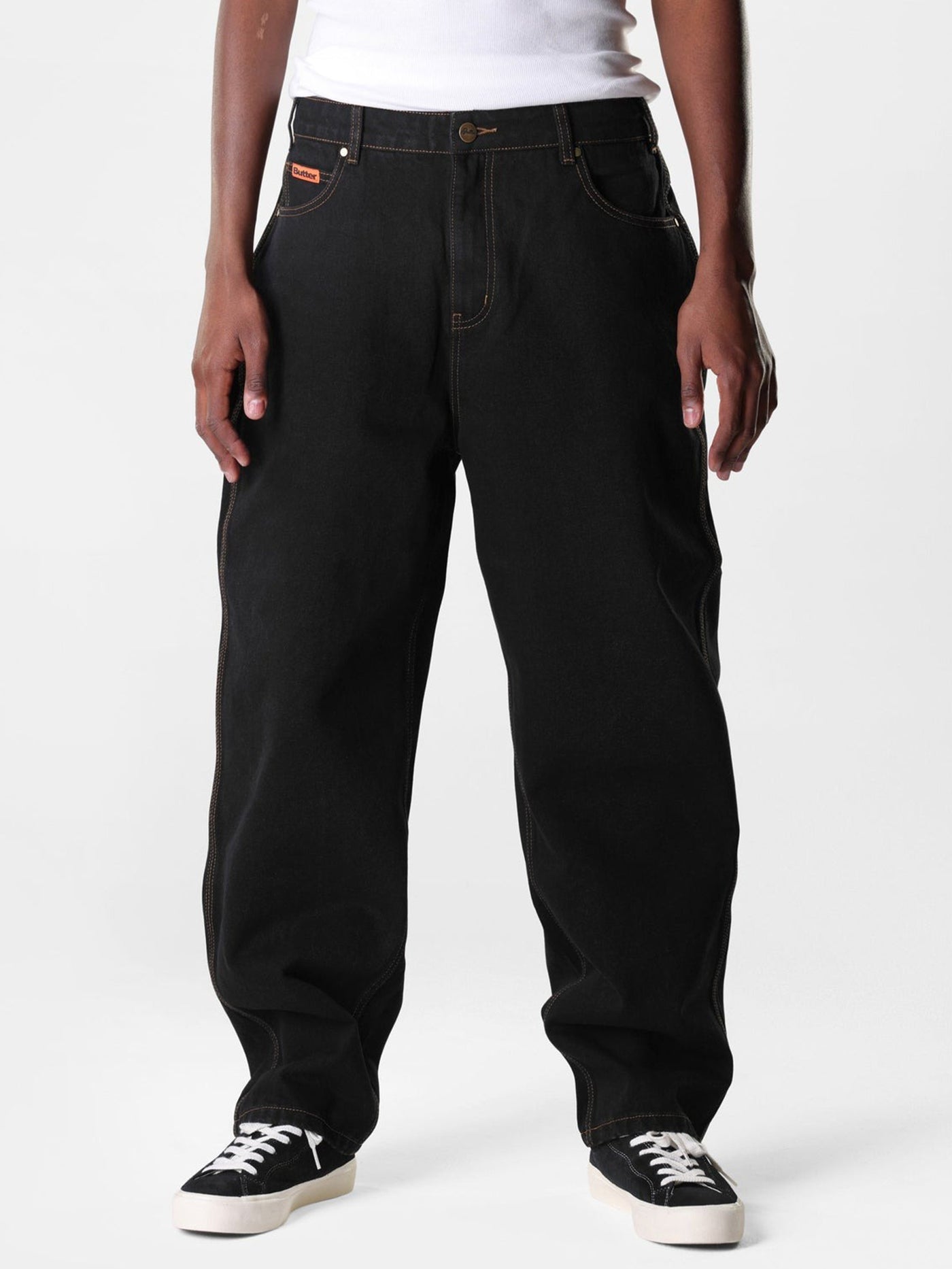 Butter Goods Baggy Washed Black Jeans Spring 2024 | EMPIRE