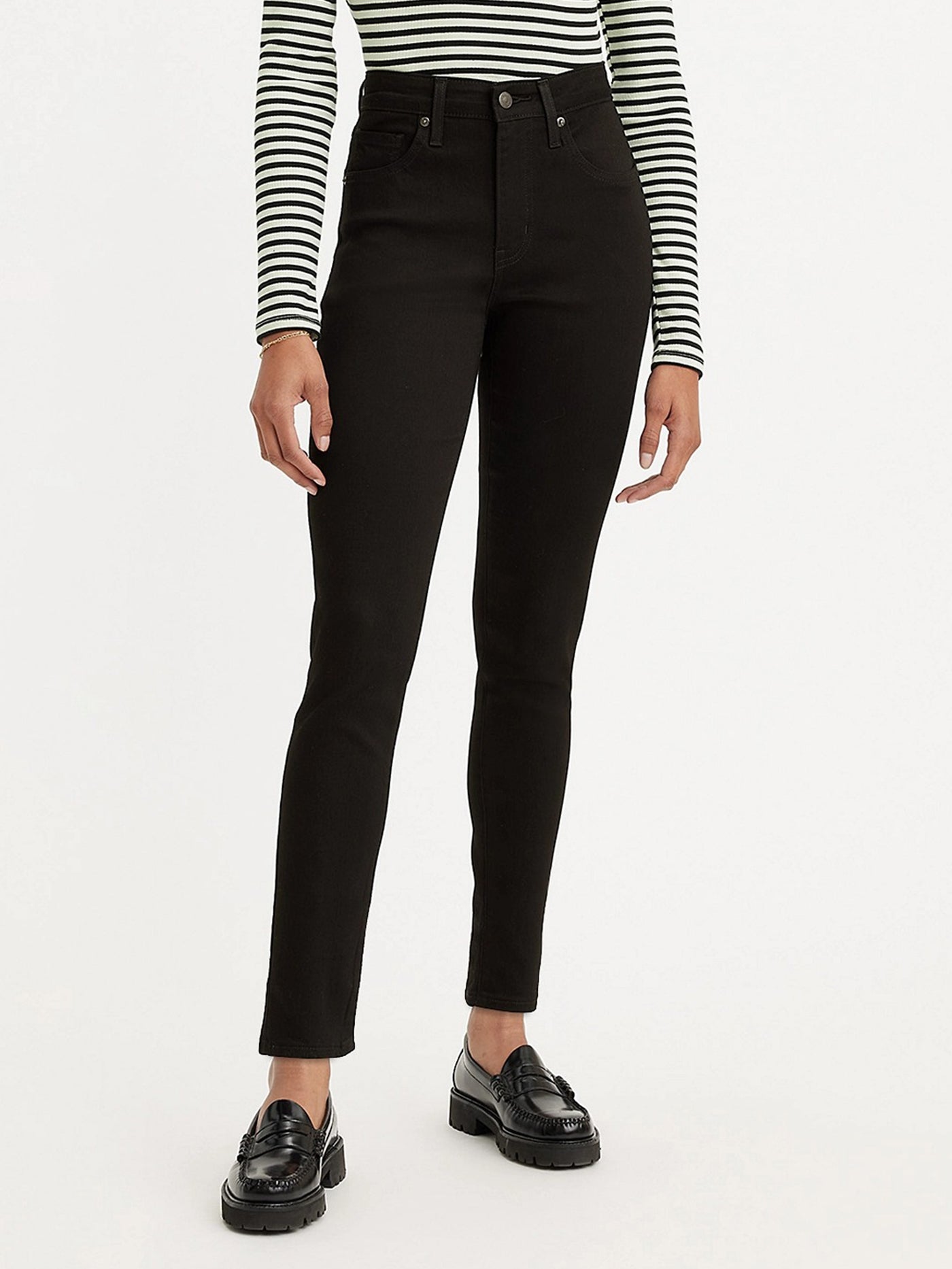 Levi's 721 black high rise skinny hotsell