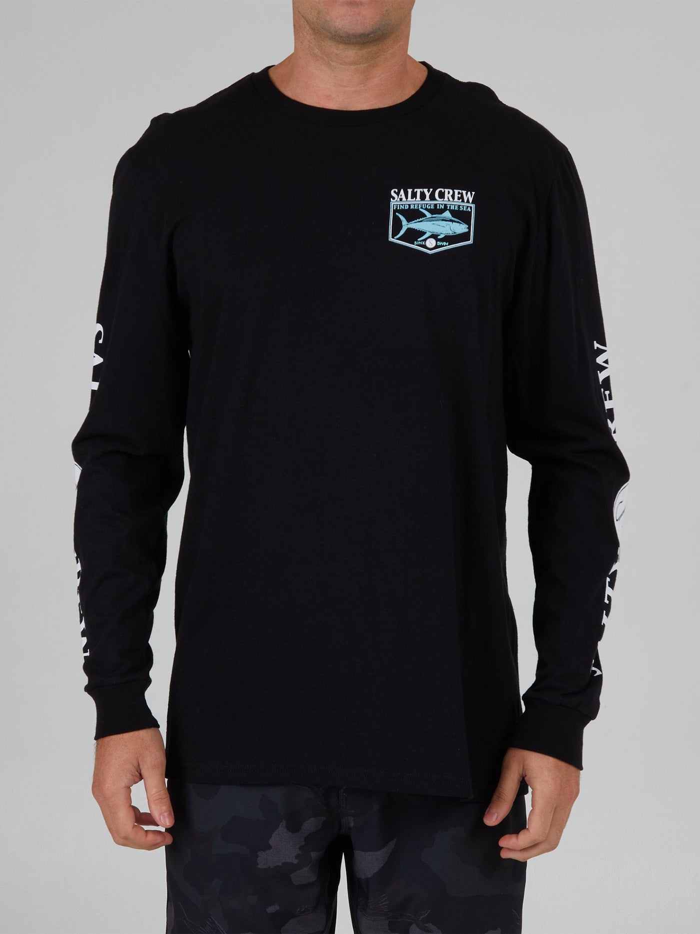 Salty Crew Bigmouth Long Sleeve T-Shirt - Black