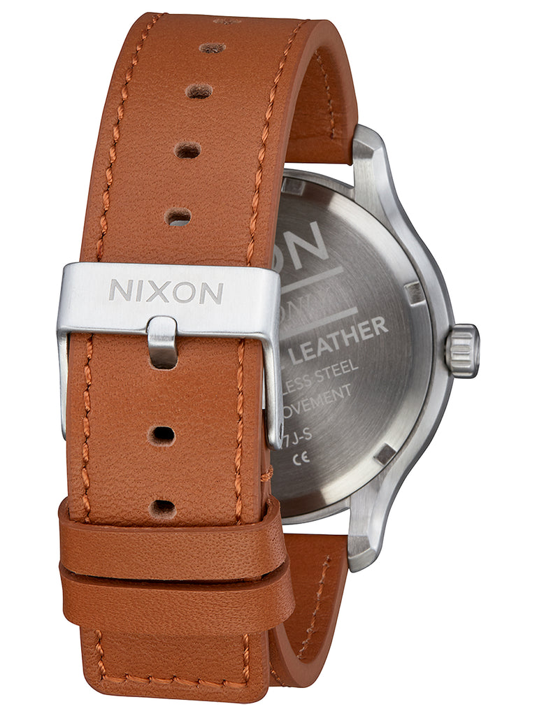 Ceinture En Cuir Nixon Steele Marron Foncé - Taille S, Neuf Avec étiquettes
