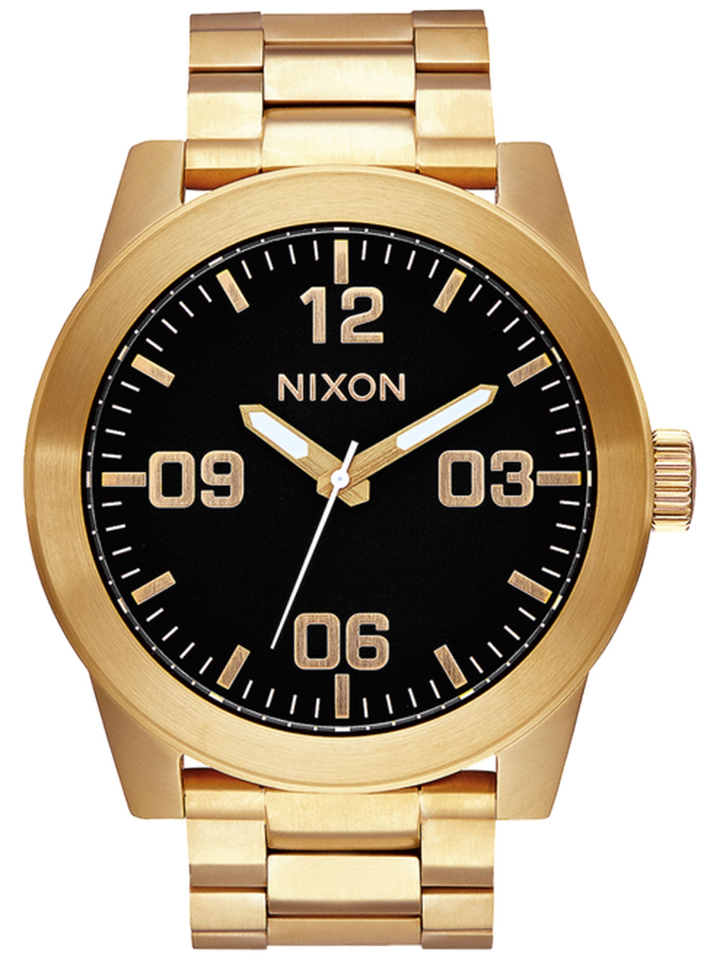 Nixon Corporal Stainless Steel All Gold/Black Watch 2025 | EMPIRE