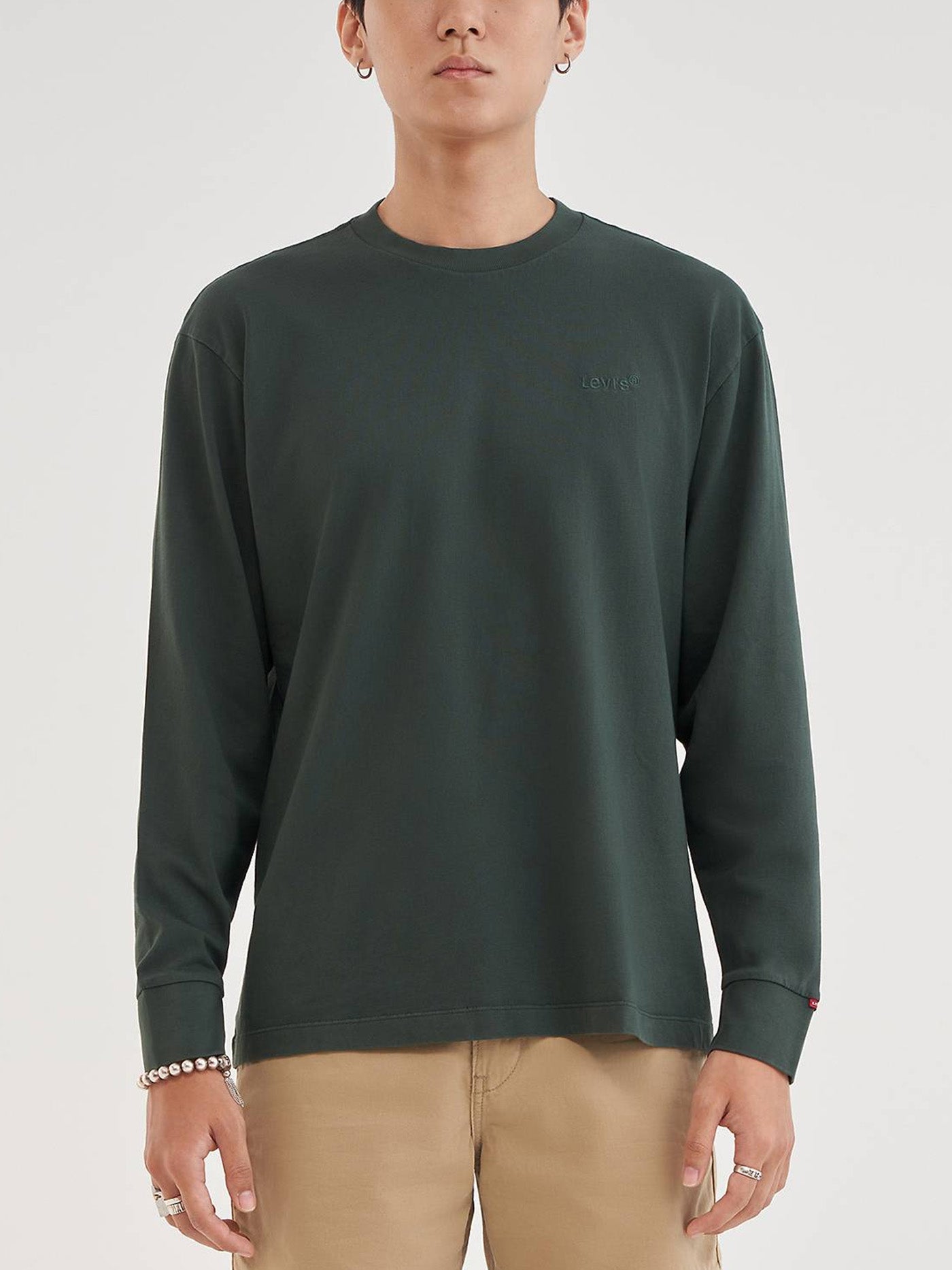 Levis Authentic Darkest Spruce Long Sleeve T-Shirt Fall 2023