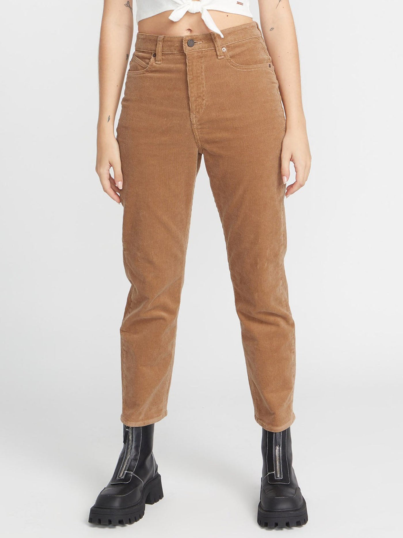 BDG Color Cropped Corduroy Mom Pant