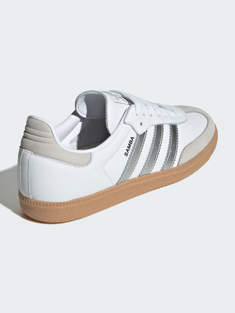 Adidas Samba Og White/Silver Met/Grey One Shoes Spring 2026 | EMPIRE Adidas Samba Og White/Silver Met/Grey One Shoes Spring 2026 | EMPIRE