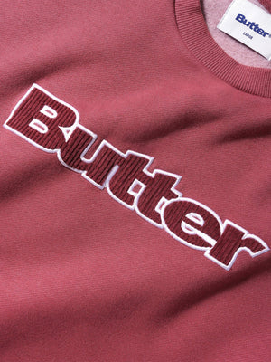 Butter Goods Cord Logo Crewneck Sweatshirt Holiday 2023