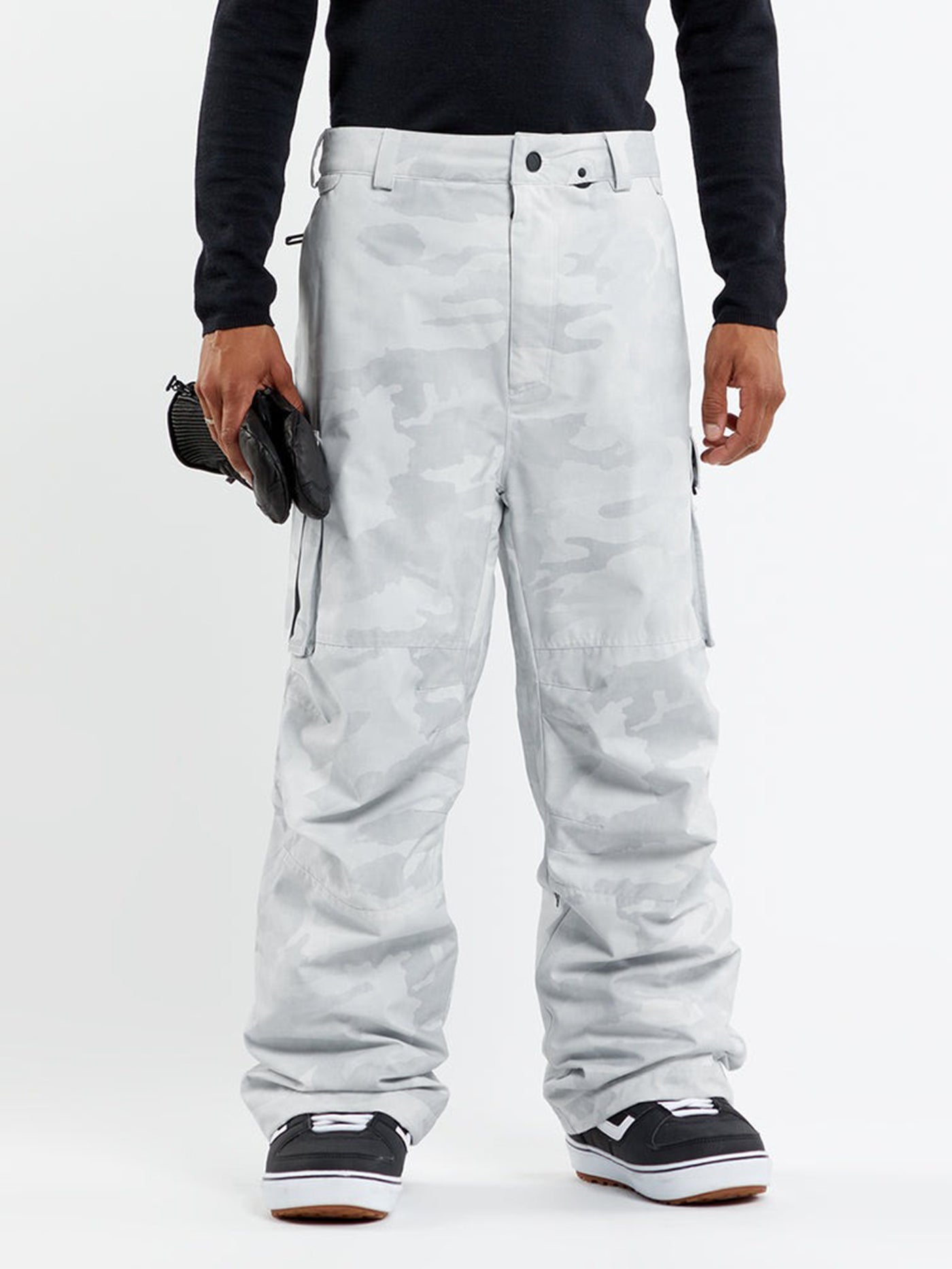 Volcom NWRK Baggy Snow Pants - White Camo