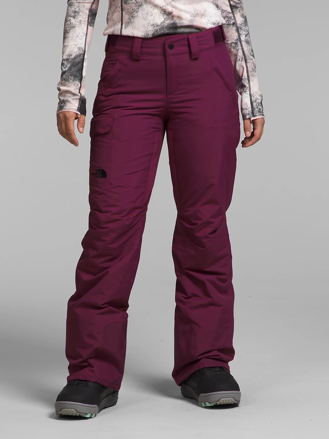 The North Face Womens Freedom Insulated Snow Pant in Misty Sage