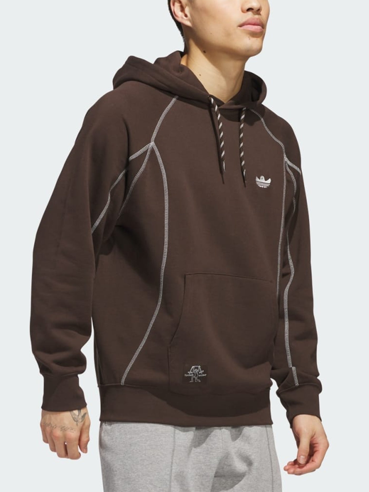 Skate Shmoofoil Featherweight Dark Brown/Core White Hoodie