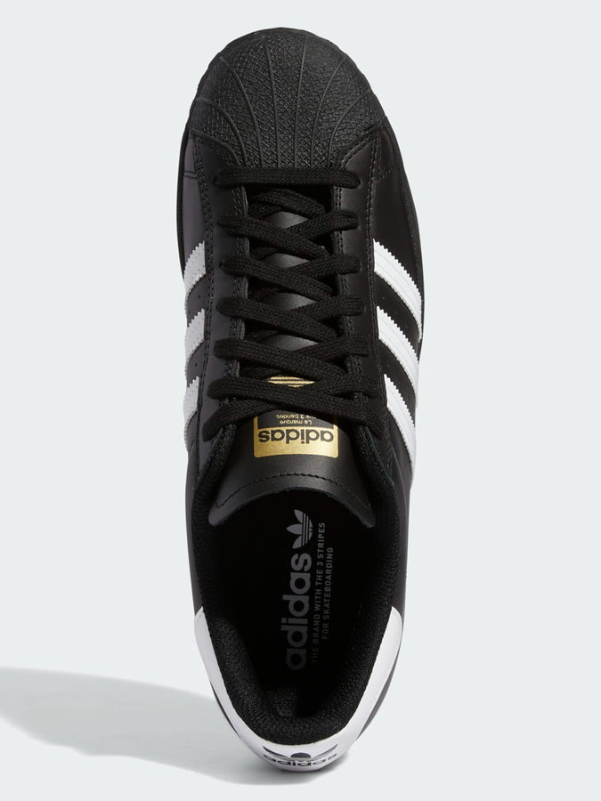Adidas Superstar ADV Core Black/White/White Shoes Spring 2024 | CORE BLACK/WHITE/WHITE