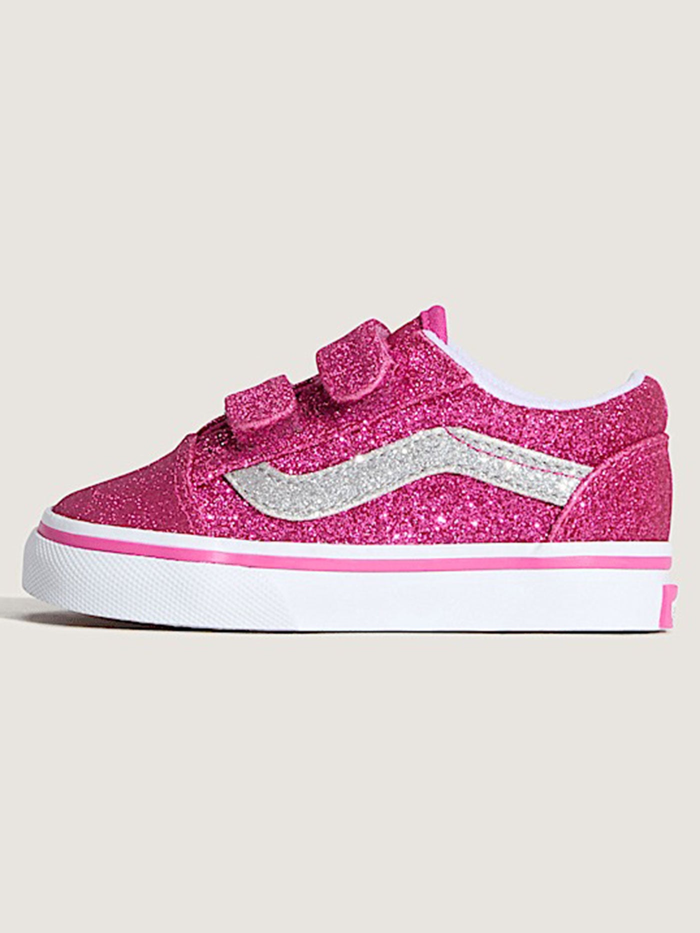 Vans Old Skool V Glitter Raspberry Rose Shoes Fall 2025 EMPIRE