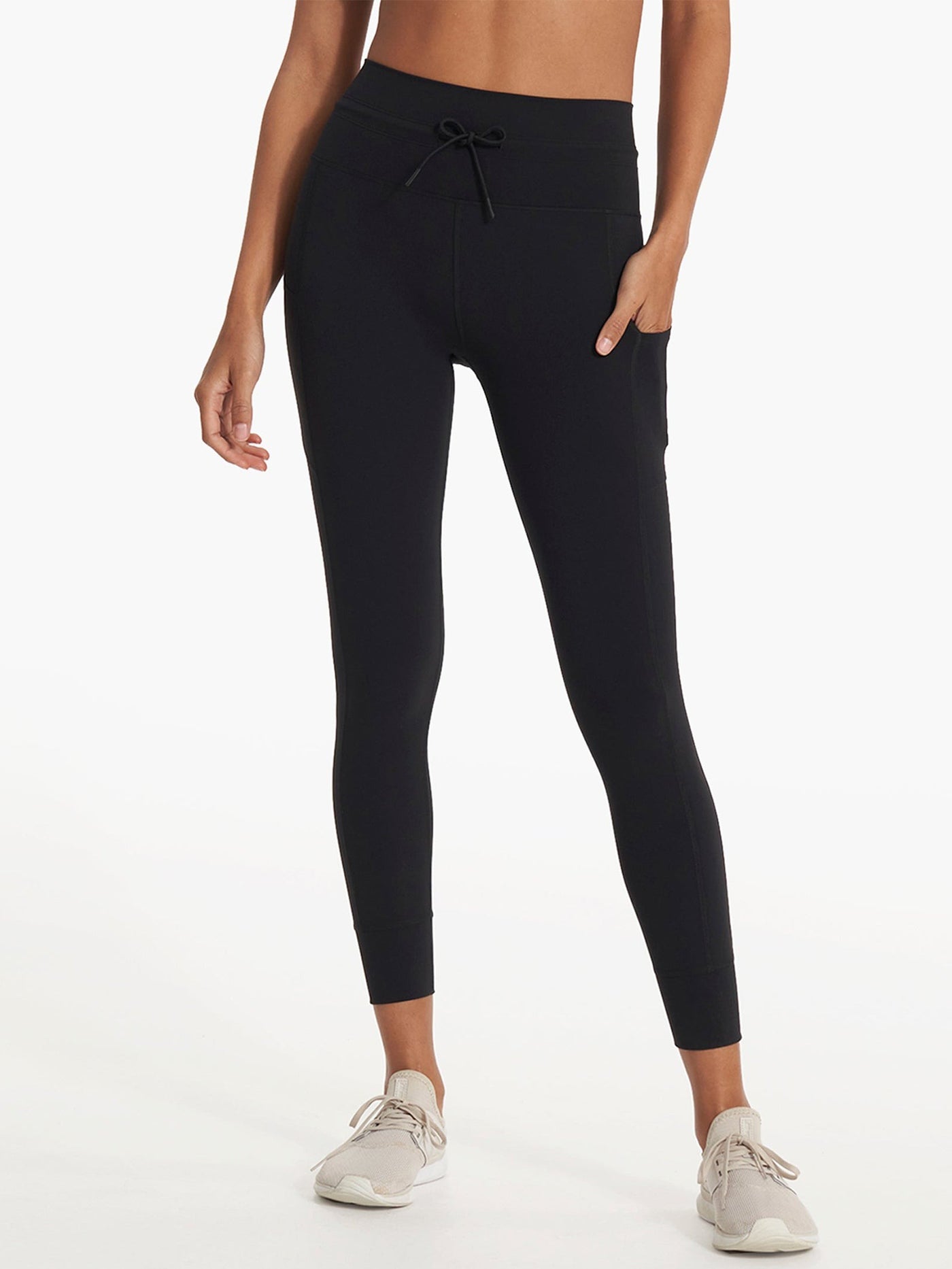 Beta Brand Size XL Long Black Dress Yoga Pants Crop Light Stretch High Rise  Tall