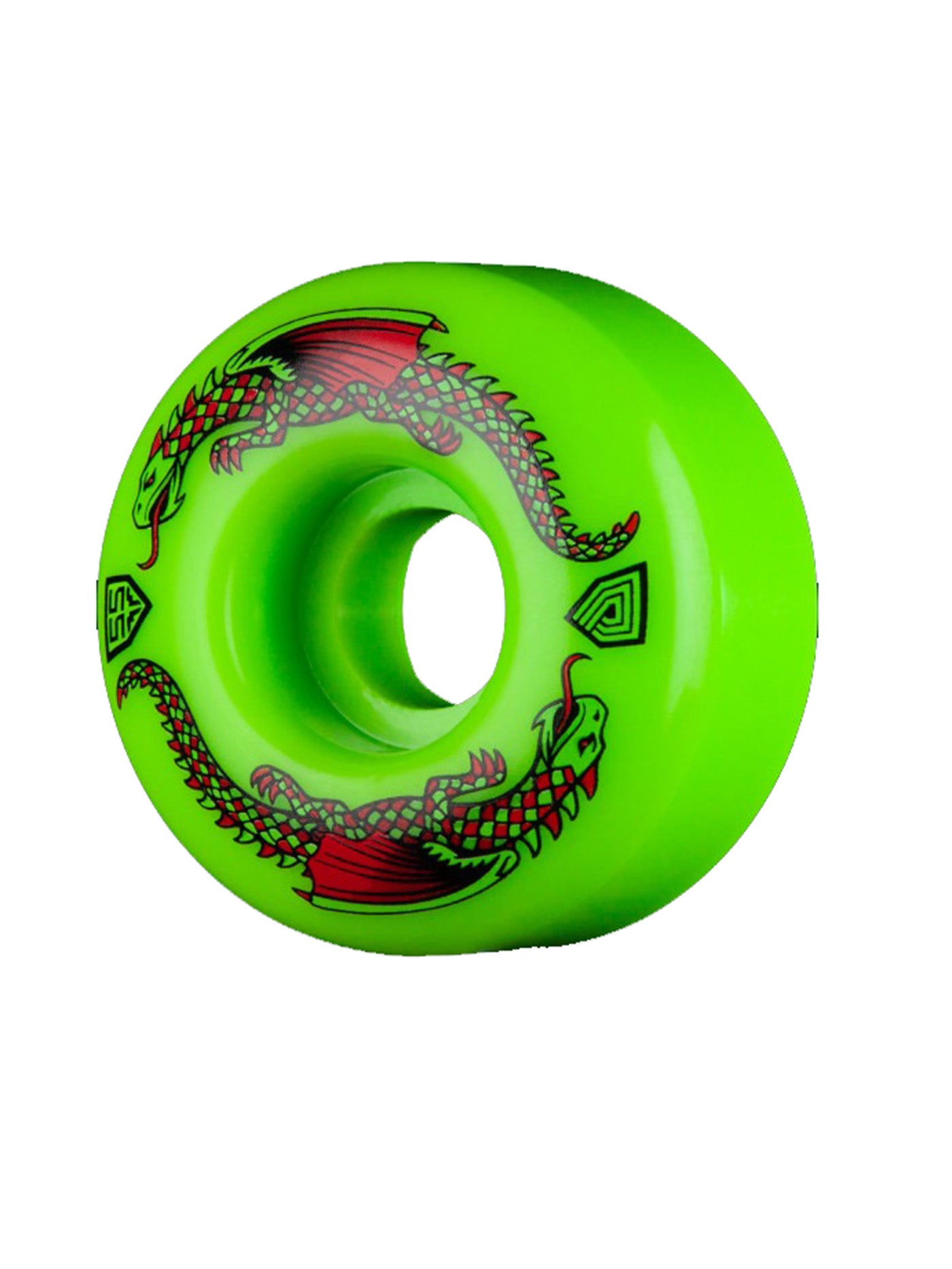 Dragon Formula 93A 55mm x 35mm Green Skateboard Wheels