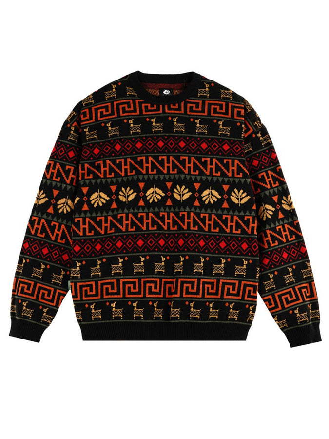 Magenta Peru Crewneck Sweatshirt  Spring 2024 | BLACK