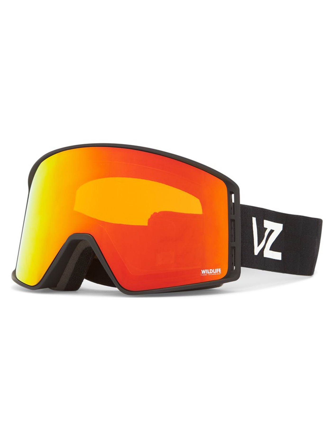 VonZipper Velo Black Satin/Fire Chrome Snowboard Goggle 2024 | EMPIRE