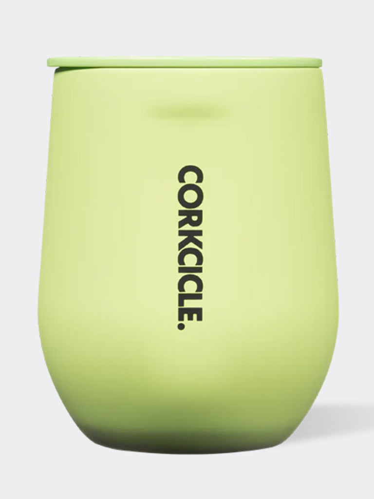Corkcicle Stemless Neon Lights Citron 12oz Cup EMPIRE