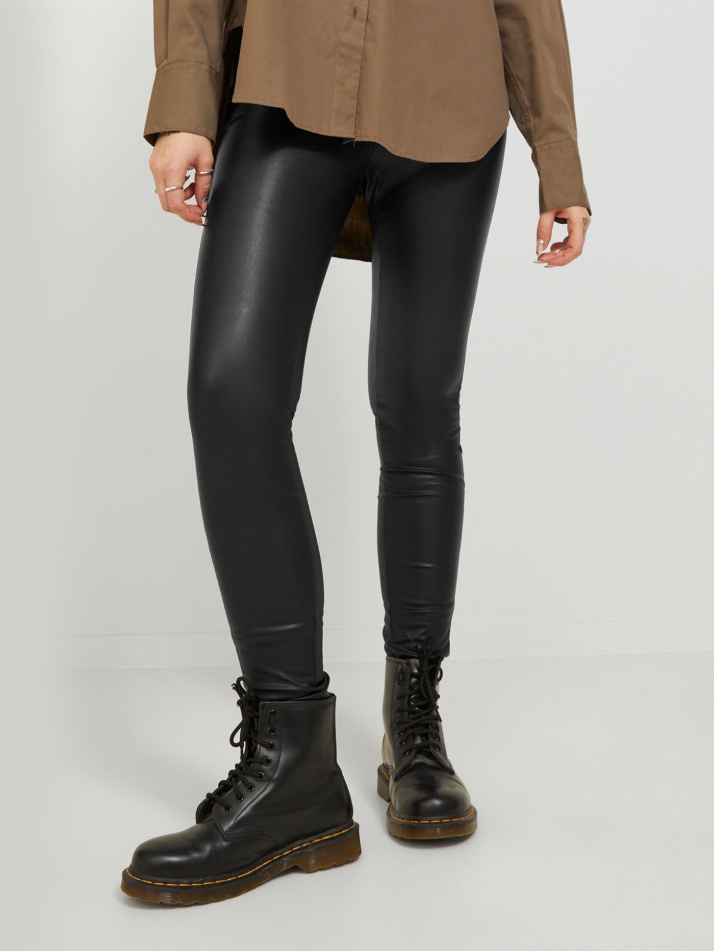 Faux Leather Leggings In Black, JJXX