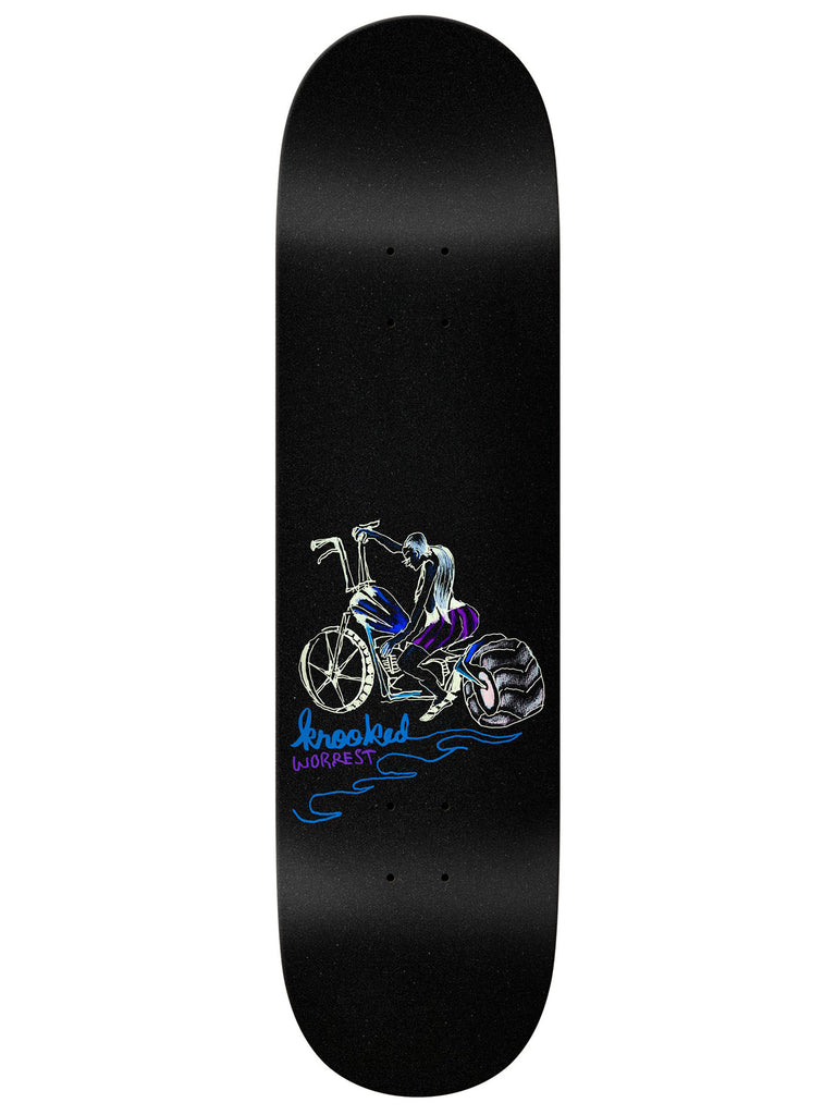 Krooked Worrest Chop Shop TwinTail Slick 8.38 Skateboard Deck | EMPIRE