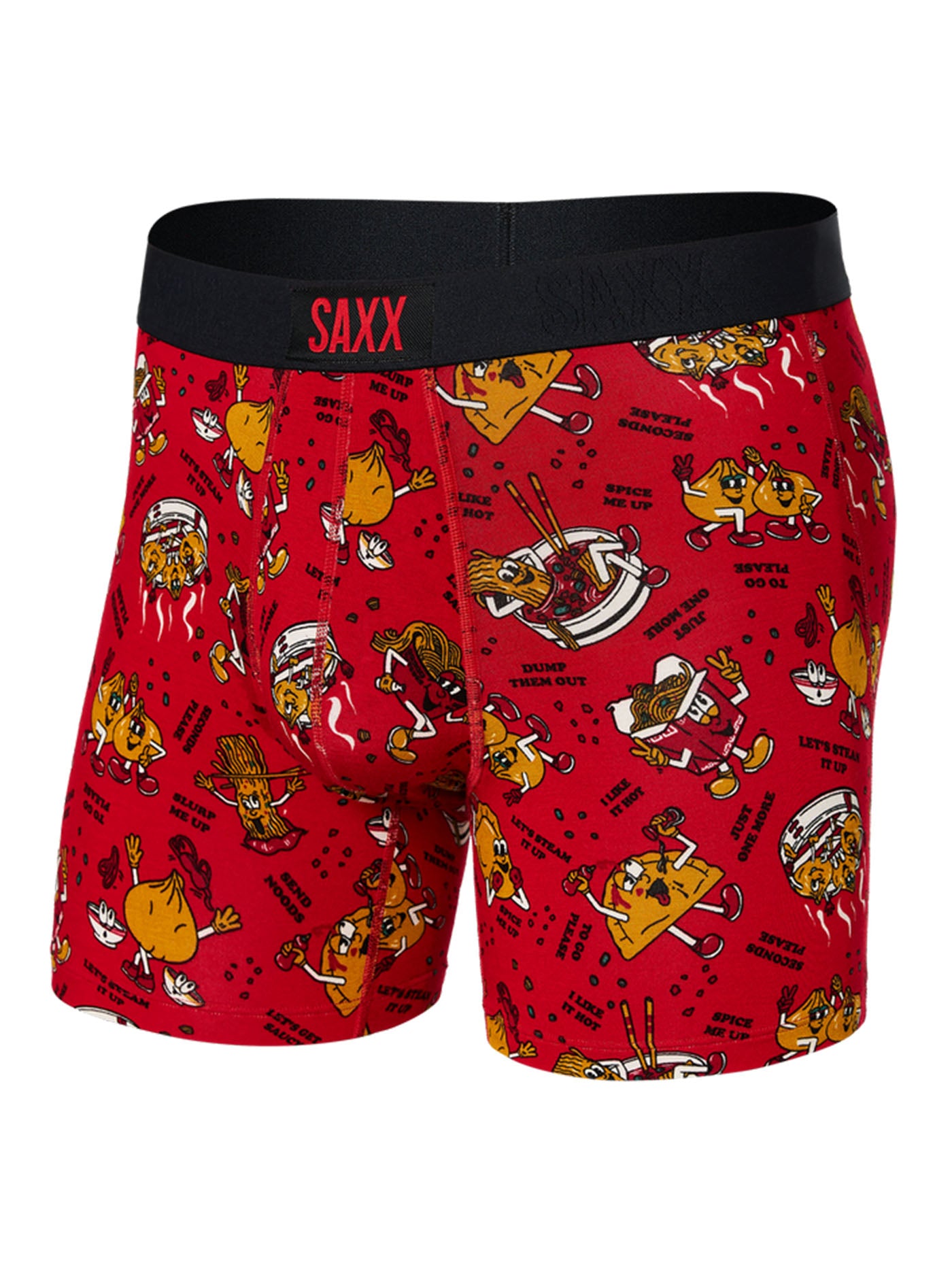 Saxx Vibe Super Soft Dumps And Noods Red Boxer Fall 2023