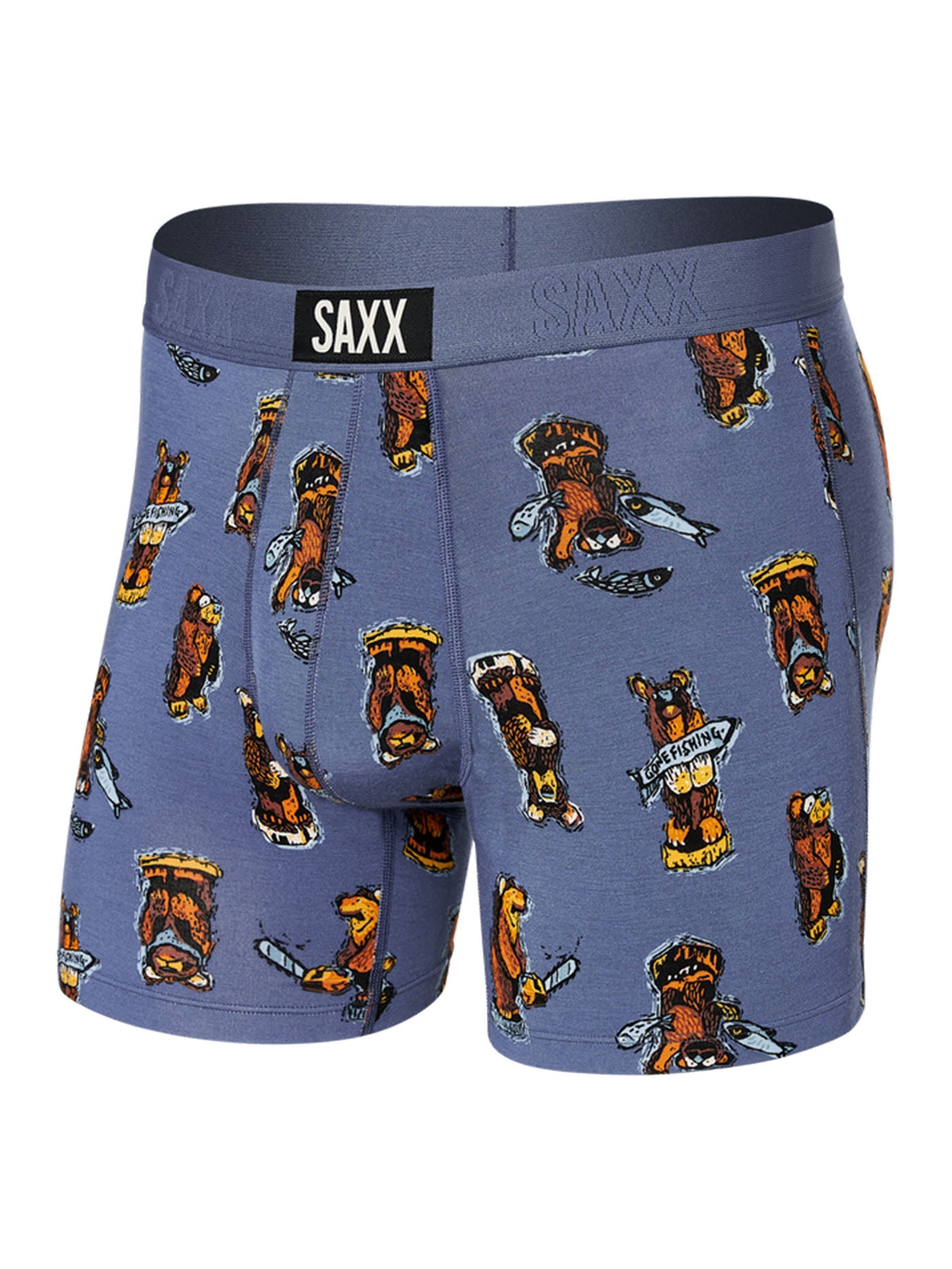 Saxx Vibe Super Soft Stumpy Blue Boxer Fall 2023