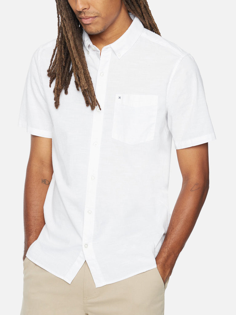 Hurley fashion short sleeve button down shirts