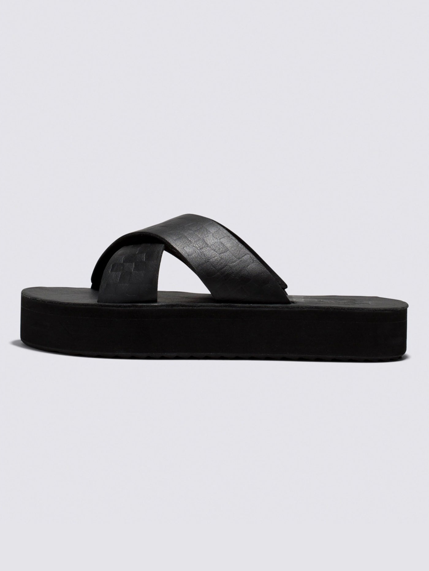 Vans Spring 2023 Cross Strap Mega Platform Black Sandals | EMPIRE