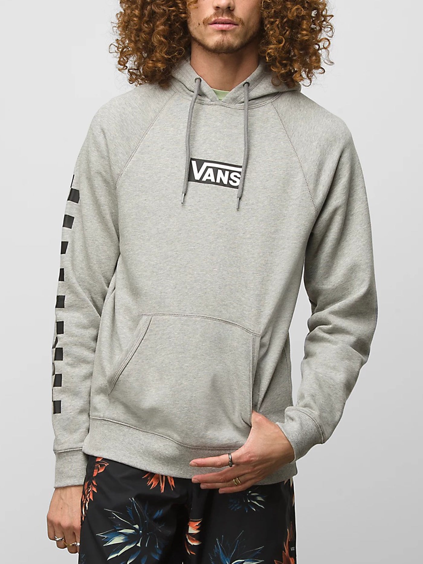 Mens grey store vans hoodie