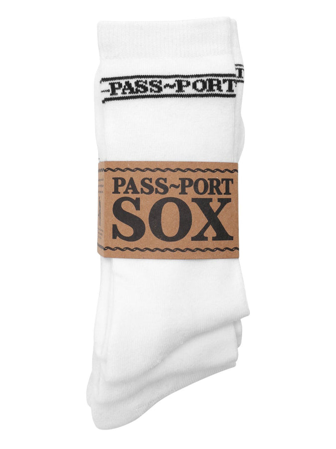 Pass Port Hi Sox 3 Packs Socks | WHITE