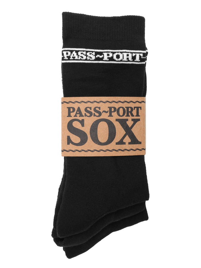 Pass Port Hi Sox 3 Packs Socks | BLACK