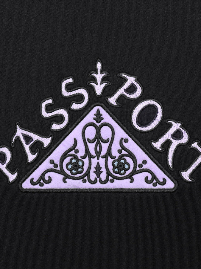 Pass Port Manuscript T-Shirt Spring 2024 | BLACK