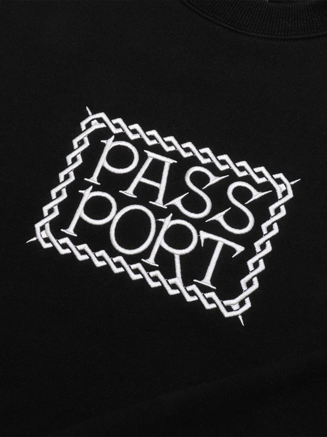 Pass Port Invasive Crewneck Sweatshirt Spring 2024 | BLACK