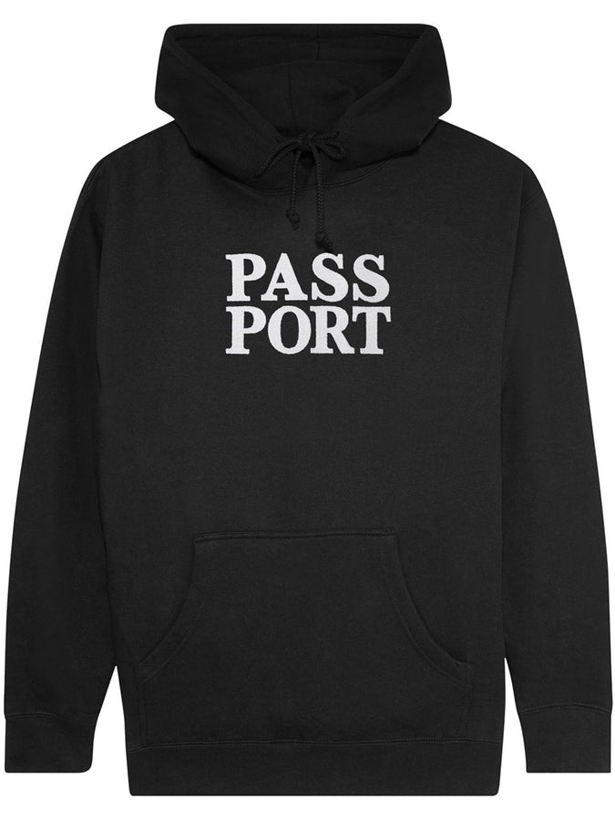 Pass Port Official Stacked Hoodie Spring 2026 | BLACK