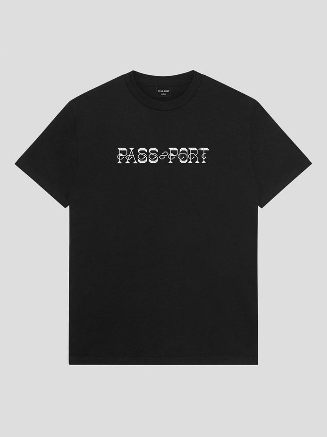 Pass-Port Needlework T-Shirt Fall 2025 | BLACK