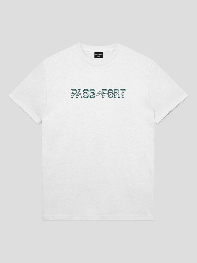Pass-Port Needlework T-Shirt Fall 2025 | WHITE