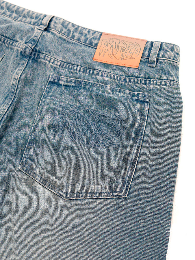 Frosted Wavy Jeans Fall 2025 | OL DIRTY BLUE