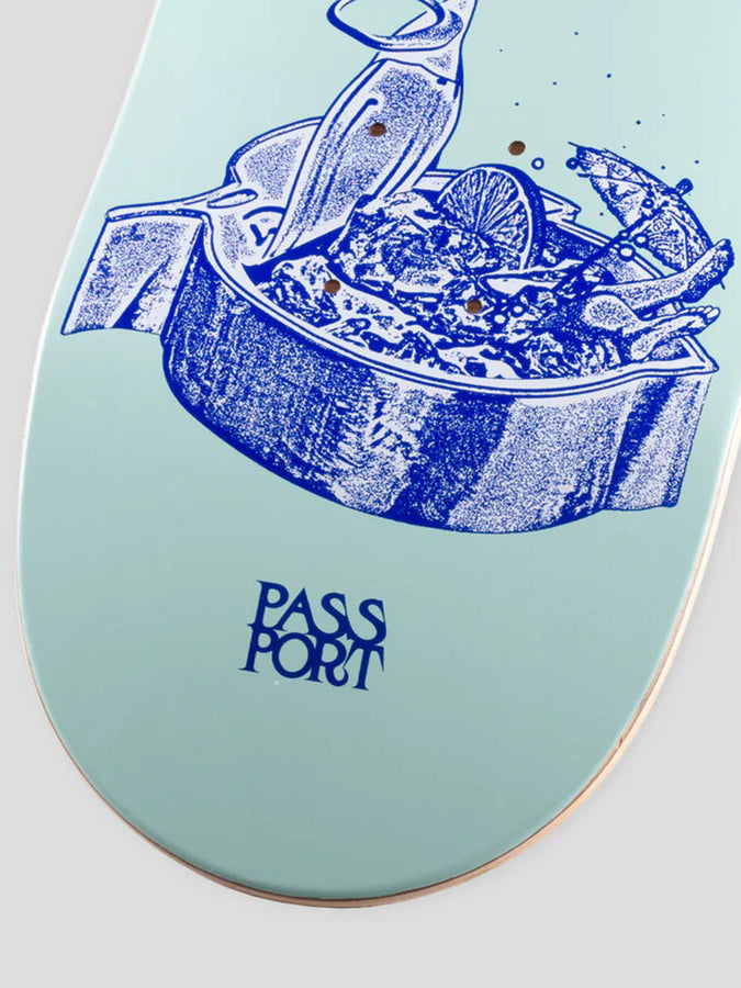 Pass Port Cocktail Tinned 8.0 Skateboard Deck | BLUE