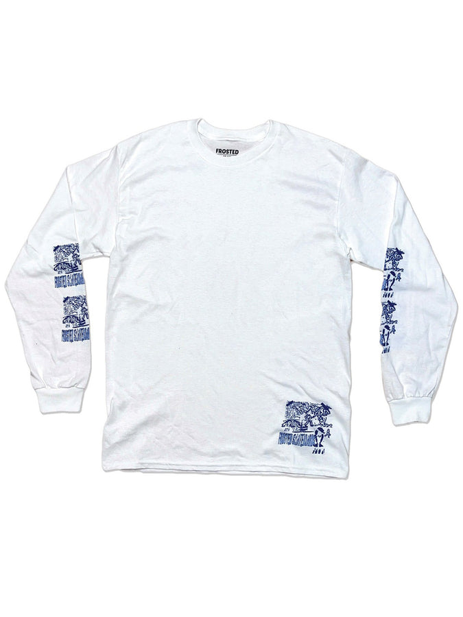 Frosted Electrik Shock Long Sleeve T-Shirt Summer 2024 | WHITE