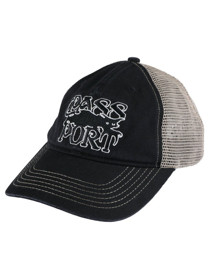 Pass Port Slinkin' Leagues Trucker Hat | WASHED BLACK
