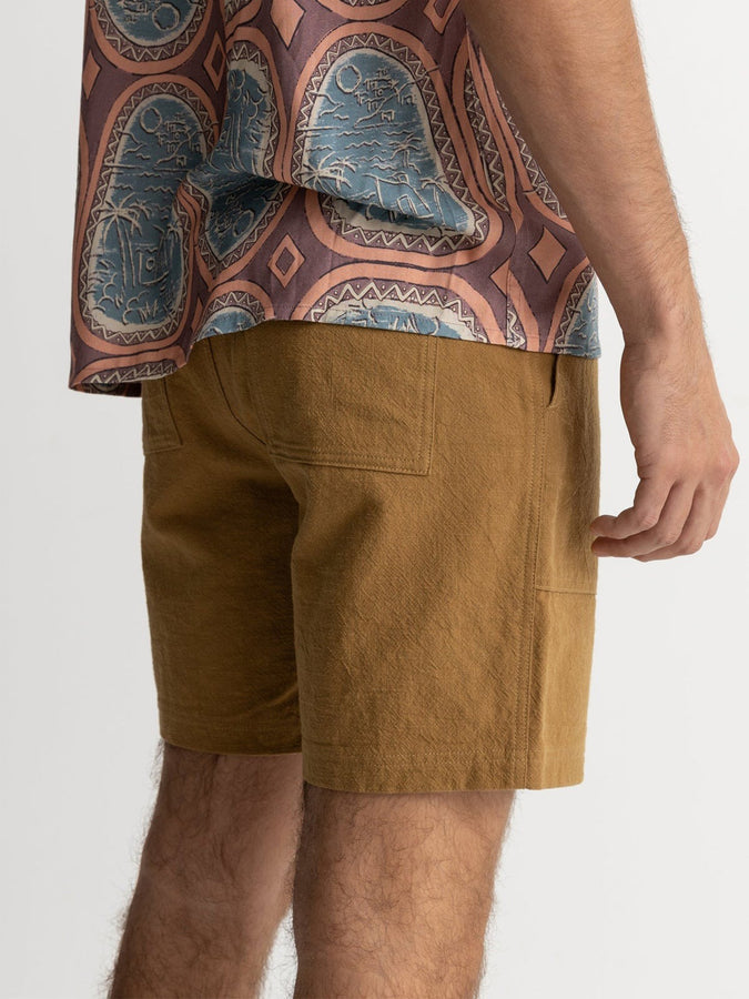 Rhythm Worn Path Textured Linen Shorts Spring 2024 | CEDAR
