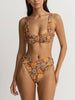 Rhythm Oasis Floral Deep V Hi Waist Bikini Bottom Spring 2024