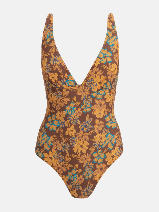 Rhythm Oasis Floral Classic One Piece Swimsuit Spring 2024 | CHOCOLATE