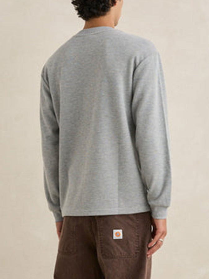 Rhythm Vintage Pocket Waffle Long Sleeve T-Shirt Spring 2026 | GREY HEATHER