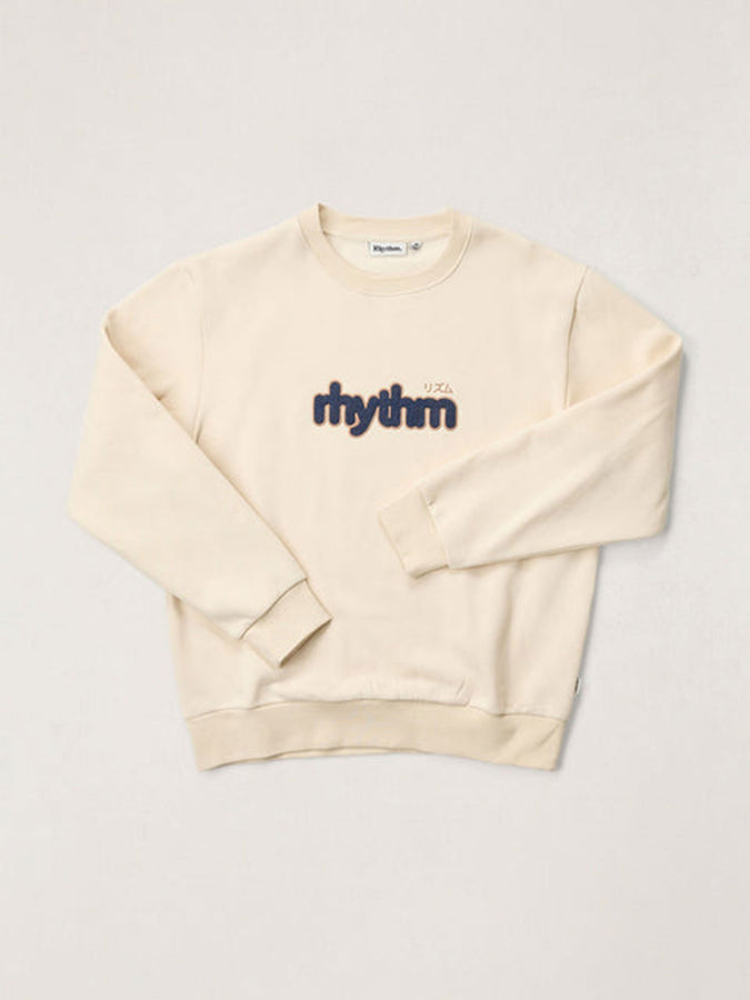 Rhythm Applique Crewneck Sweatshirt Spring 2026 | NATURAL