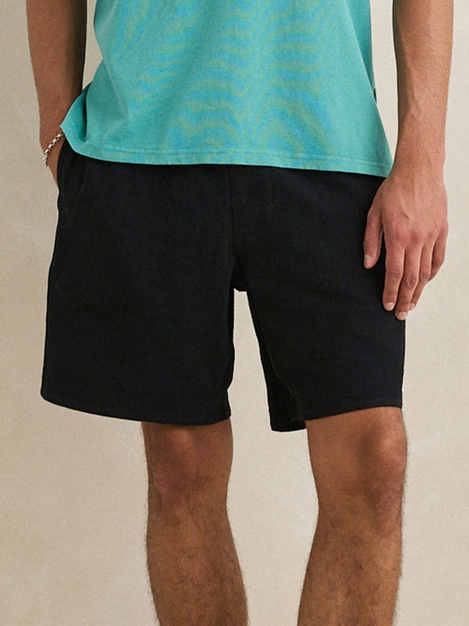 Rhythm Textured Linen Jam Shorts Spring 2026 |  BLACK