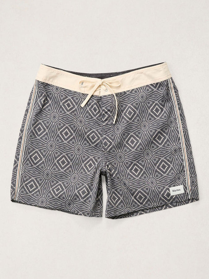 Rhythm Mosaic Heritage Trunk Boardshorts Spring 2026 | BLACK