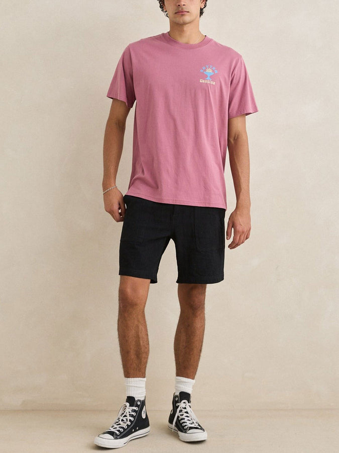 Rhythm Worn Path texured Linen Shorts Spring 2026 | BLACK