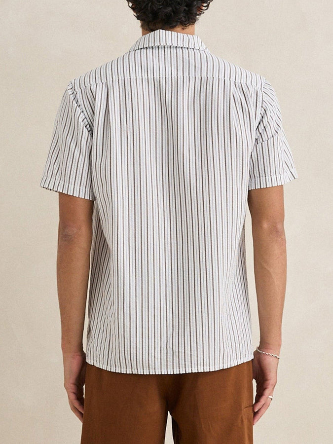 Rhythm Seersucker Stripe S/S Buttondown Shirt Spring 2026 | CEDAR