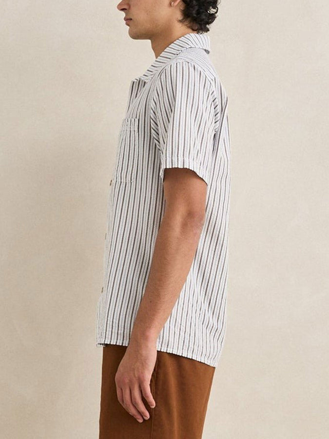 Rhythm Seersucker Stripe S/S Buttondown Shirt Spring 2026 | CEDAR