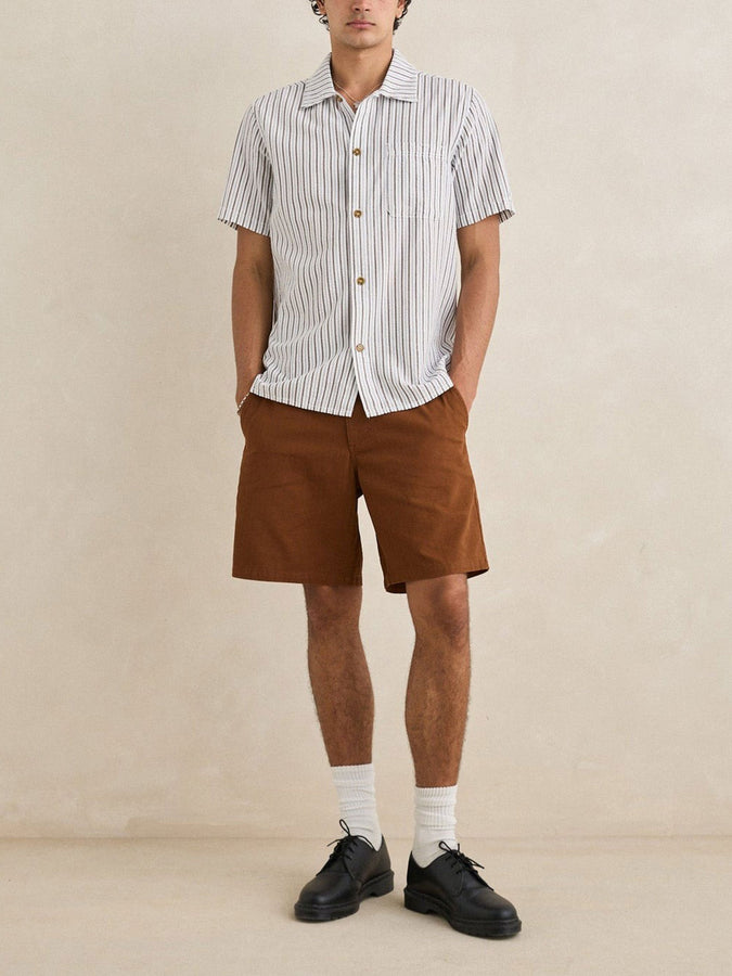 Rhythm Seersucker Stripe S/S Buttondown Shirt Spring 2026 | CEDAR