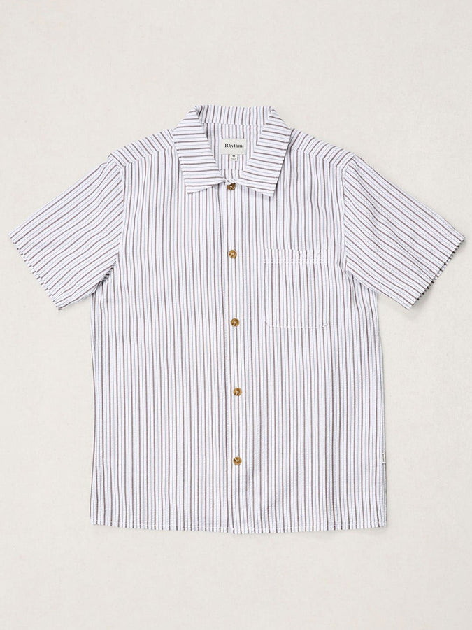 Rhythm Seersucker Stripe S/S Buttondown Shirt Spring 2026 | CEDAR