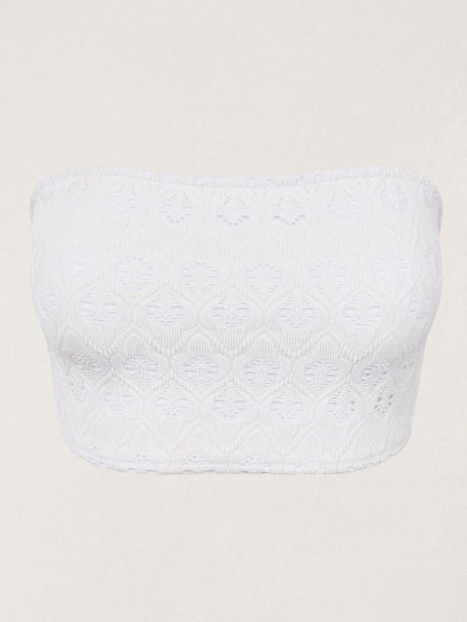 Rhythm Gigi Bandeau Bikini Top Spring 2026 | WHITE